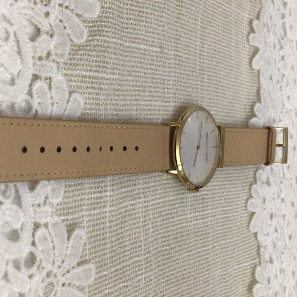 Rebecca Minkoff Tan and Gold Smartwatch